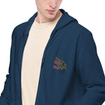 Sudadera con capucha y cremallera unisex"majesmajo"