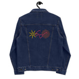 Chaqueta denim unisex"gafas y sol"