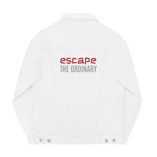 Chaqueta denim unisex"escape the ordinary"