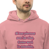 Sudadera con capucha esencial eco unisex"picante"