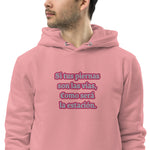 Sudadera con capucha esencial eco unisex"picante"