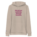 Sudadera con capucha esencial eco unisex"picante"