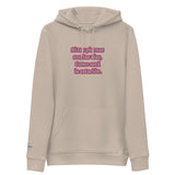 Sudadera con capucha esencial eco unisex"picante"