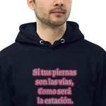 Sudadera con capucha esencial eco unisex"picante"