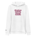 Sudadera con capucha esencial eco unisex"picante"