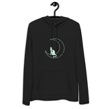 Sudadera ligera unisex"gato en la luna"