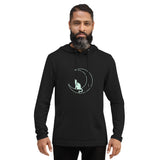 Sudadera ligera unisex"gato en la luna"