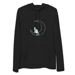 Sudadera ligera unisex"gato en la luna"