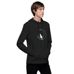 Sudadera ligera unisex"gato en la luna"