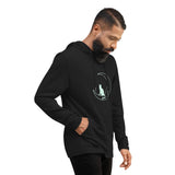 Sudadera ligera unisex"gato en la luna"