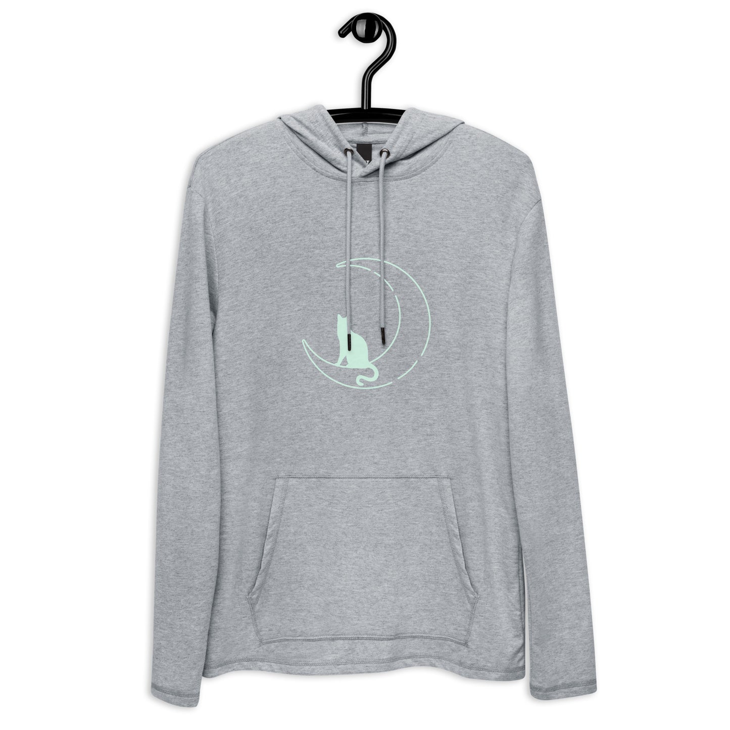 Sudadera ligera unisex"gato en la luna"
