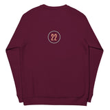 Sudadera orgánica raglán unisex"22"