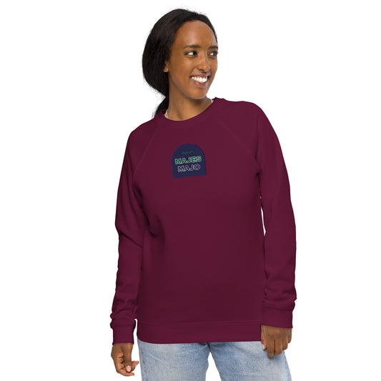 Sudadera orgánica raglán unisex"22"