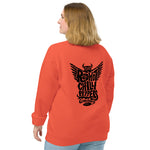 Sudadera orgánica raglán unisex"Red hot chilli peppers"