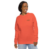 Sudadera orgánica raglán unisex"Red hot chilli peppers"