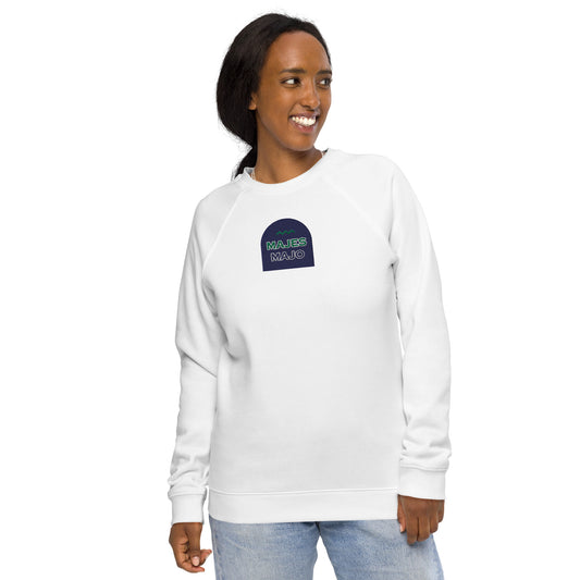 Sudadera orgánica raglán unisex"22"