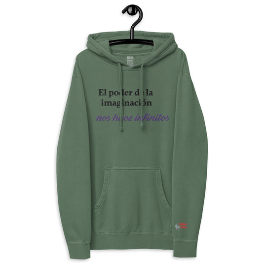 Sudadera con capucha teñida unisex"imaginacion"