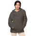 Sudadera con capucha teñida unisex