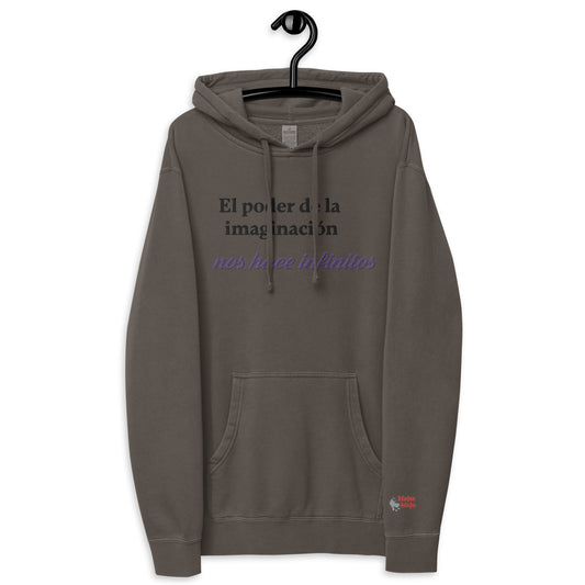 Sudadera con capucha teñida unisex"imaginacion"