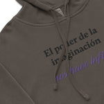 Sudadera con capucha teñida unisex"imaginacion"