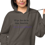 Sudadera con capucha teñida unisex"imaginacion"