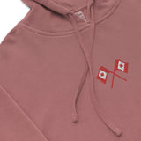 Sudadera con capucha teñida unisex"Bandera Canada"