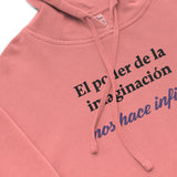 Sudadera con capucha teñida unisex"imaginacion"