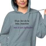 Sudadera con capucha teñida unisex"imaginacion"