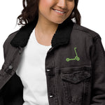 "MJM" Unisex Lammfell-Jeansjacke