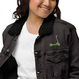 "MJM" Unisex Lammfell-Jeansjacke