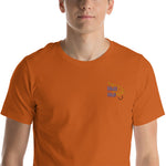 Kurzärmliges Unisex-T-Shirt mit Majesmajo-Logo