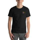 Kurzärmliges Unisex-T-Shirt mit Majesmajo-Logo