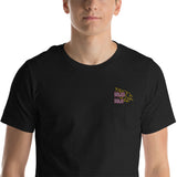 Kurzärmliges Unisex-T-Shirt mit Majesmajo-Logo