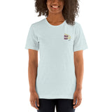 Kurzärmliges Unisex-T-Shirt mit Majesmajo-Logo