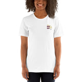 Kurzärmliges Unisex-T-Shirt mit Majesmajo-Logo