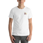 Kurzärmliges Unisex-T-Shirt mit Majesmajo-Logo