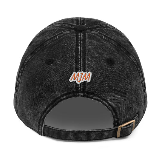 Gorra sarga algodón vintage"I LOVE CATS"