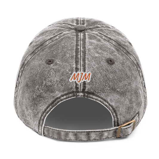 Gorra sarga algodón vintage"I LOVE CATS"