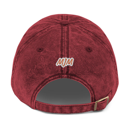 Gorra sarga algodón vintage"I LOVE CATS"