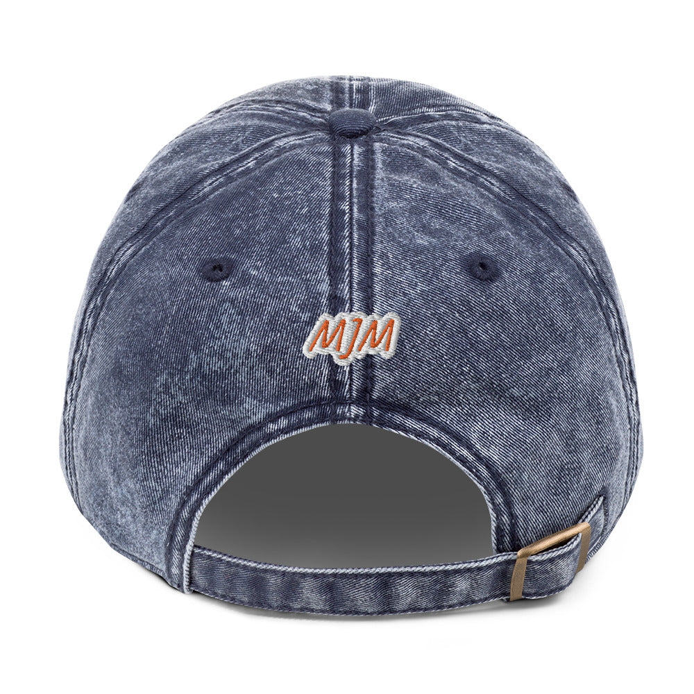 Gorra sarga algodón vintage"I LOVE CATS"