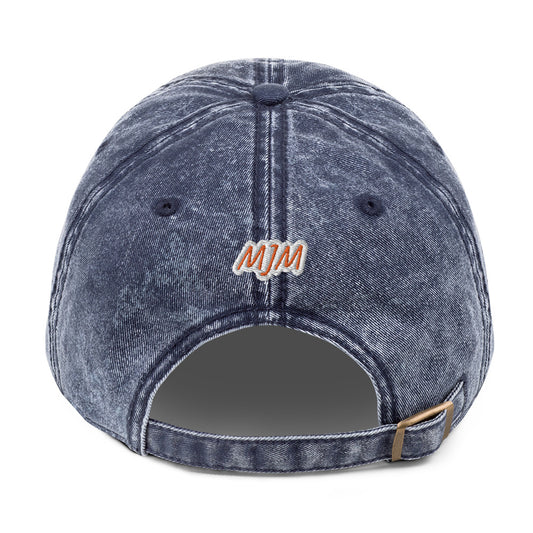 Gorra sarga algodón vintage"I LOVE CATS"