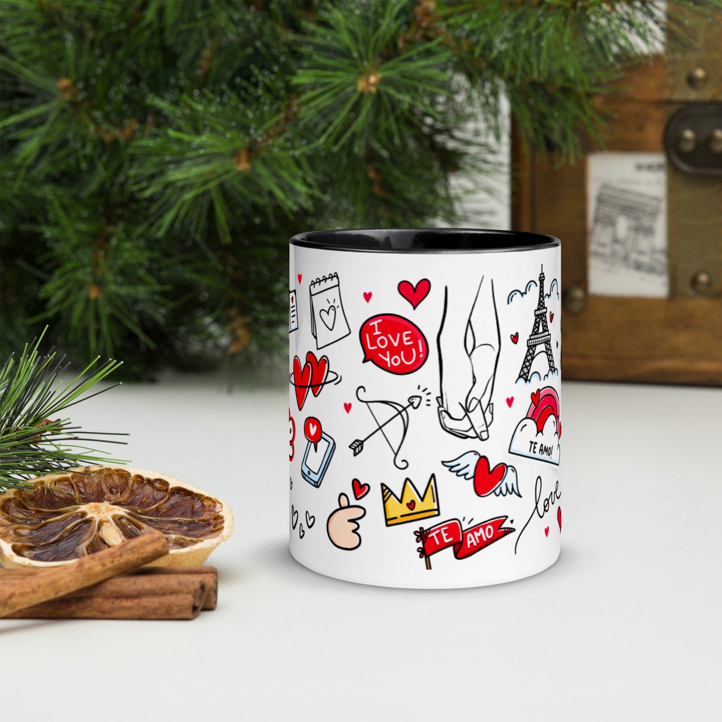 Taza color interior"love-majesmajo"