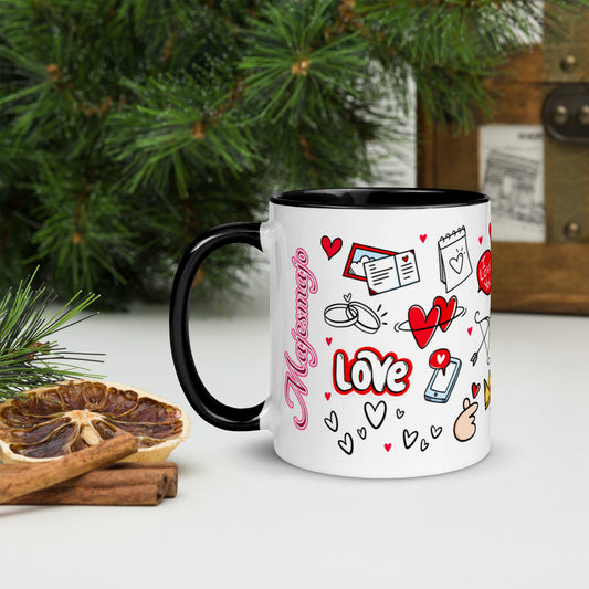 Taza color interior"love-majesmajo"
