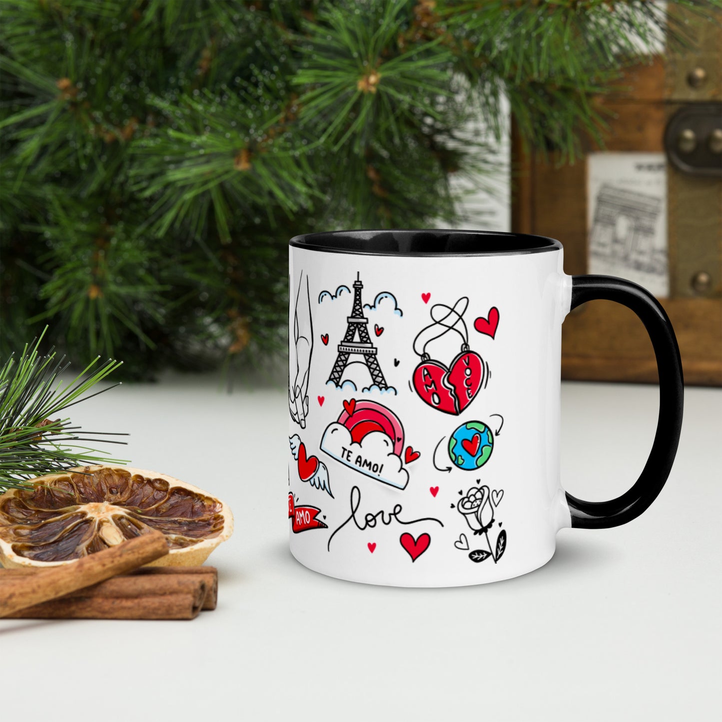 Taza color interior"love-majesmajo"