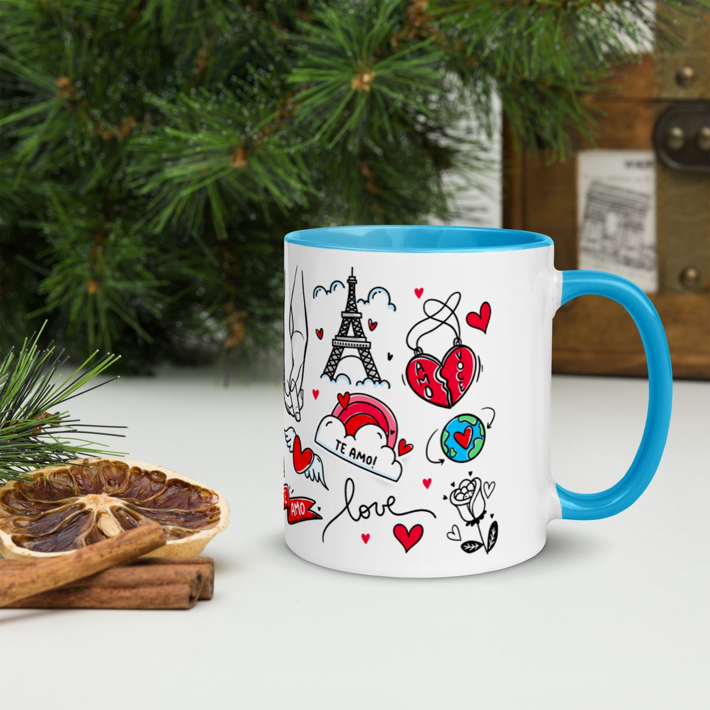 Taza color interior"love-majesmajo"