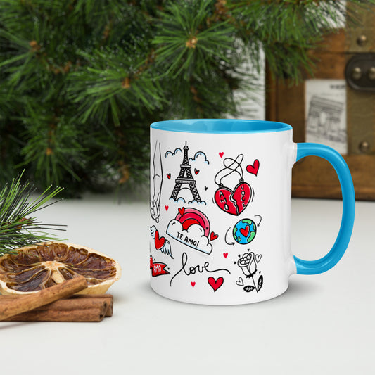 Taza color interior"love-majesmajo"