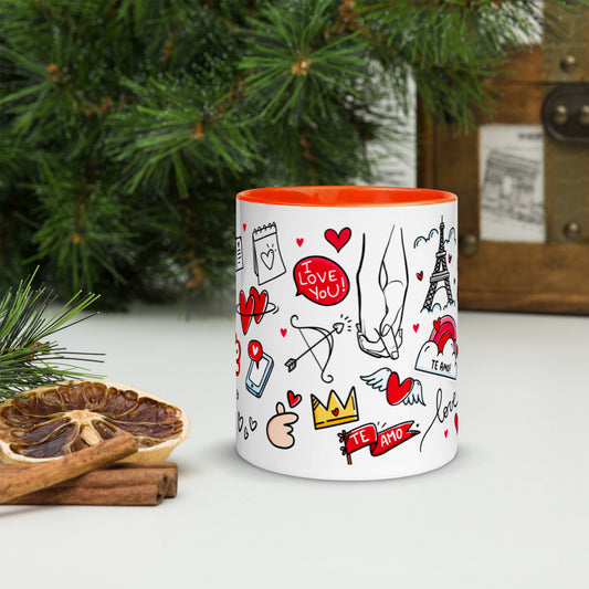 Taza color interior"love-majesmajo"
