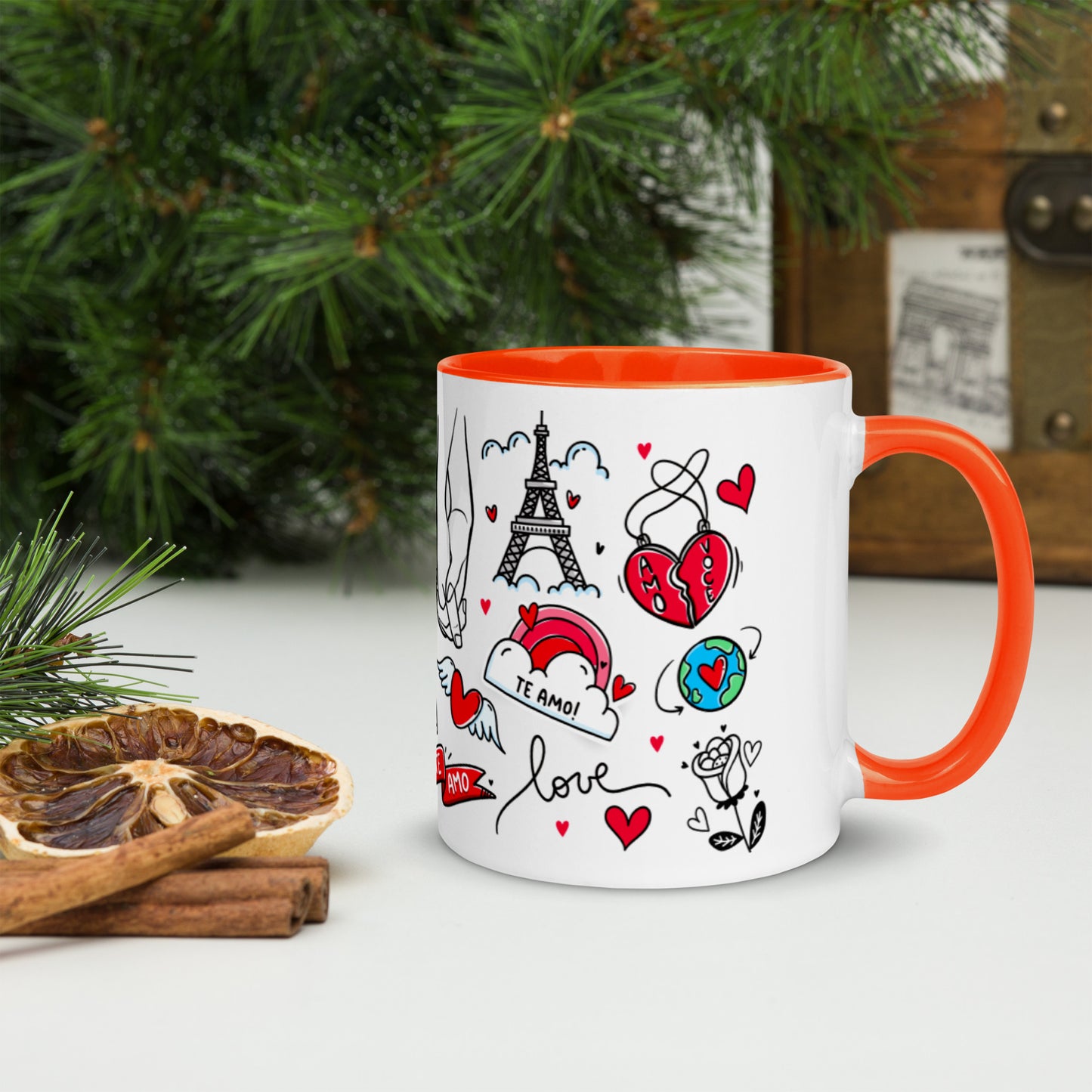 Taza color interior"love-majesmajo"