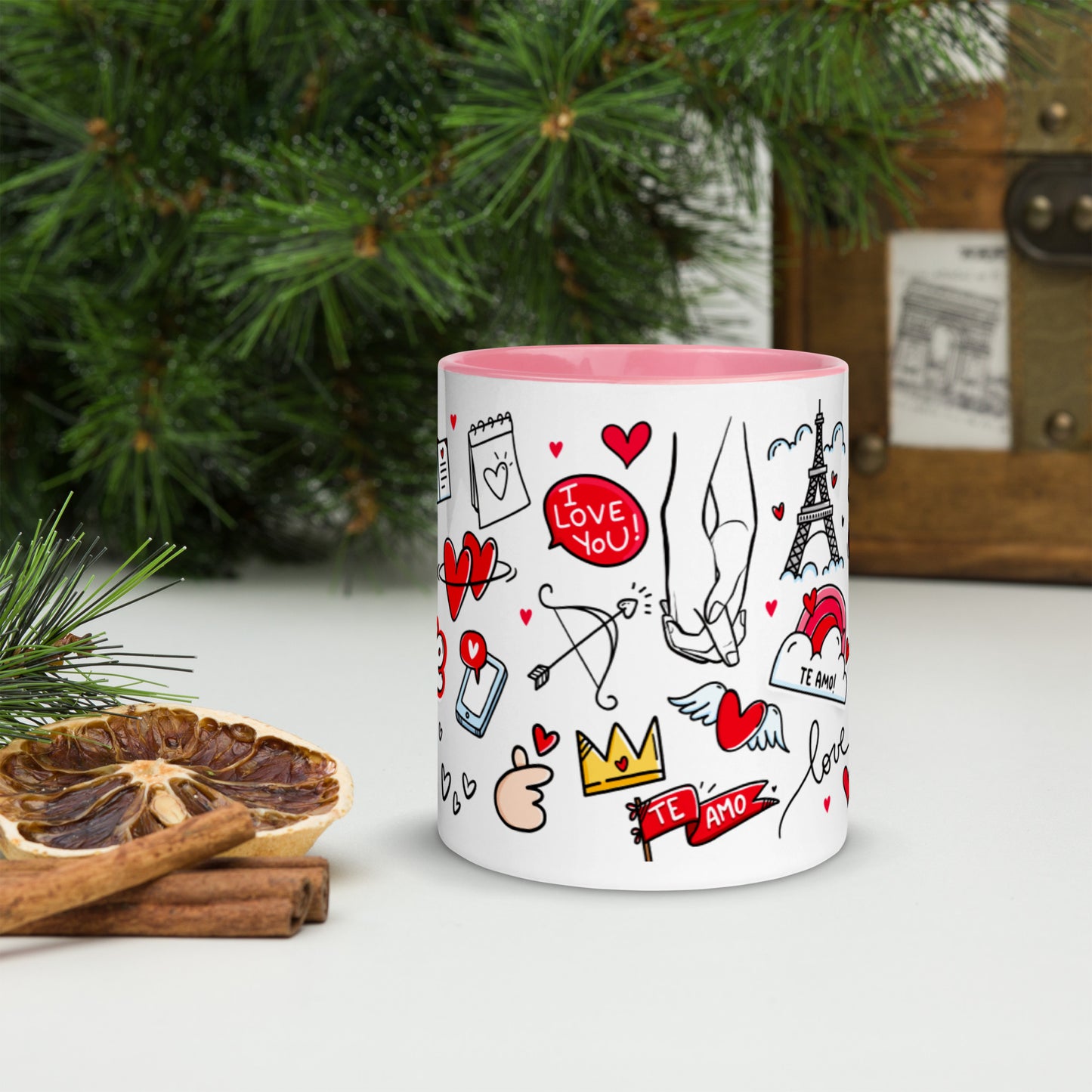 Taza color interior"love-majesmajo"