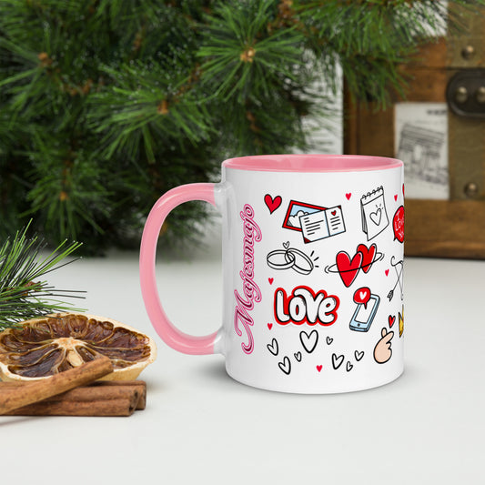 Taza color interior"love-majesmajo"